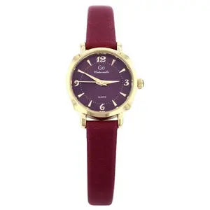 Montre femme Go Mademoiselle - 699620 Bracelet Cuir Violet pas cher