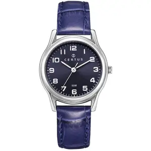 Montre Femme Certus 644376 - Bracelet Cuir Bleu pas cher