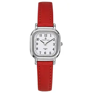 Certus Montre Femme Certus - 644411 Bracelet Cuir Rouge pas cher