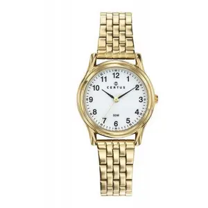 Montre Femme - CERTUS - 630689 - Métal Doré - Étanchéité 30m - Cadran Blanc pas cher
