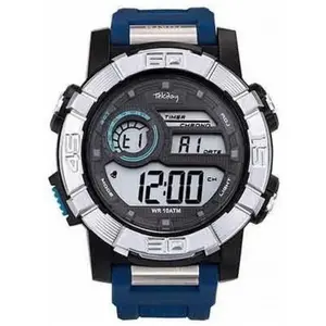 Comparateur de prix : Montre Tekday 655961 - Digitale Multifonctions Silicone Bleu Homme