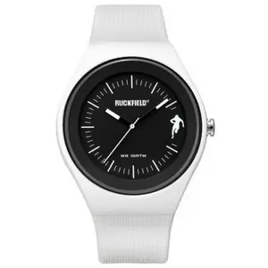 Montre Ruckfield 685063 - Analogique Silicone Blanc Cadran Noir HommeVendu paramazon