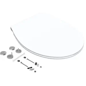 Comparateur de prix : Abattant WC blanc brillant Slim Bemis