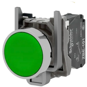 Comparateur de prix : Schneider Bouton-poussoir de commande Harmony XB4 - affleurant - 1F - Ø22 - vert