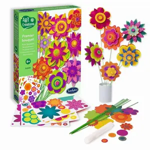 Kit de création - SENTOSPHERE - 20000 - Fleurs pop - Multicolore - Pour enfants pas cher