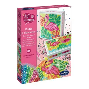 Sentosphère SENTOSPHERE Art & Créations Art & Creations Boites A Diamanter Flamants Roses pas cher