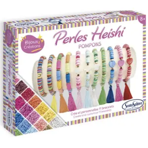 Comparateur de prix : Coffret creatif - Perles Heishi pompons - Sentosphere Sentosphère