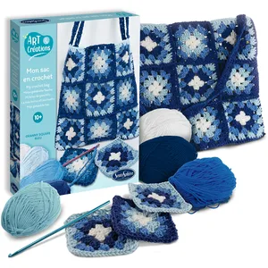 SentoSphere Mon Sac en Crochet Bleu pas cher
