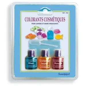 SentoSphere Sentosphère Recharge : 3 colorants cosmétiques pour savons et bains moussants pas cher