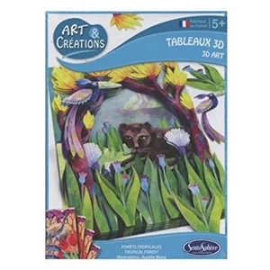 SentoSphere Art & Créations Tableaux 3D Forêt Tropicale Sentosphère pas cher