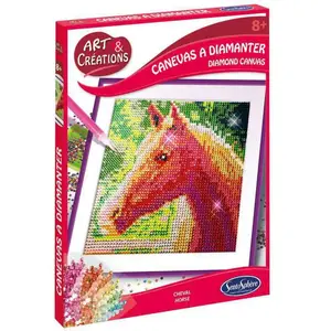 SentoSphere Non communiqué ART &AMP; CREATION - CANEVAS A DIAMANTER - CHEVAL - BIL pas cher