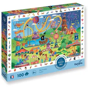 SentoSphere Sentosphère Puzzle 100 pièces : Cherche et Trouve - Fête foraine pas cher