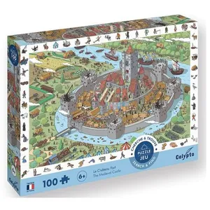 SentoSphere Puzzle Château Fort 100 Pièces - Jeu Éducatif pour Enfants - Neuf pas cher