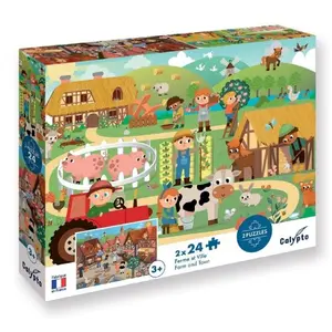 Puzzle SentoSphère Ferme et Ville de 2 à 24 pièces