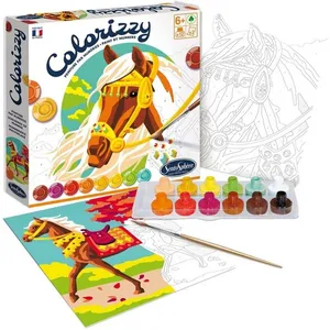 SentoSphere Peinture par numéros SentoSphère Colorizzy Chevaux pas cher