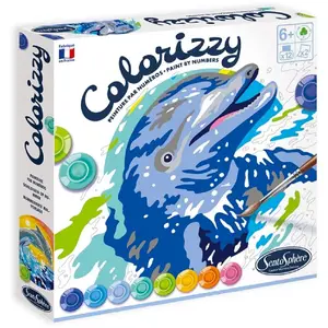 Comparateur de prix : Peinture par numéros SentoSphère Colorizzy Dauphins