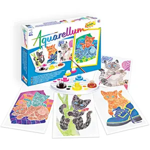 SentoSphere Kit créatif Aquarellum Junior Chatons SentoSphère pas cher