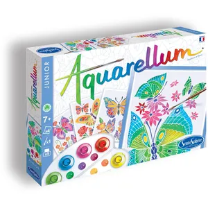 SENTOSPHERE Aquarellum Aquarellum Junior - Papillons Et Fleurs pas cher
