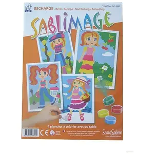 SentoSphere Sablimage - Recharge de 4 planches : Petites filles pas cher