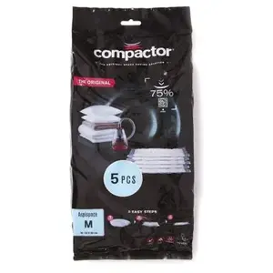 COMPACTOR Lot de sacs de rangement Aspispace transparent taille