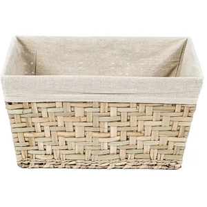 Comparateur de prix : Compactor Panier de rangement Beige 38.5 x 28.5 x H.20.5 cm
