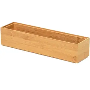 Compactor, Boîte de rangement, Bois Foncé, 30 x 7.5 x 6 cm, BambooVendu parcompactor