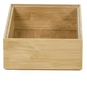 Comparateur de prix : Compactor Rangement & Cie RAN6964 Boîte Empilable en Bambou 22,5 x 15 x 6,35 cm 