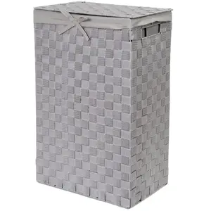Comparateur de prix : ARTHUR MARTIN Panier à linge Compactor Rectangulaire pliable gris
