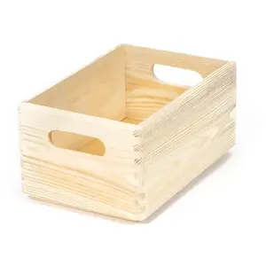 Comparateur de prix : Compactor Boîte de rangement Bois Naturel 30 x 20 x H.14 cm RAN6474