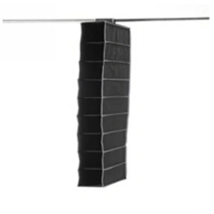 COMPACTOR Etagere souple pour chaussures 9 niveaux URBAN en péva noir 15x30x128 cm pas cher