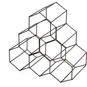 Range bouteille COMPACTOR BOUTEILLES HEXA BRUN CUIVRE pas cher