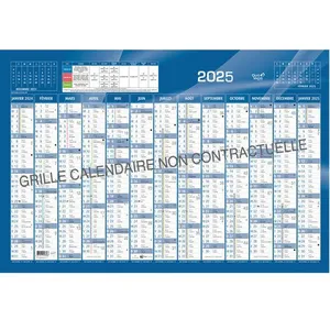 EXACOMPTA Quo Vadis - 1 Calendrier De Banque Bleu 67,5 x 43 cm - Janv. à Déc. 2019 pas cher