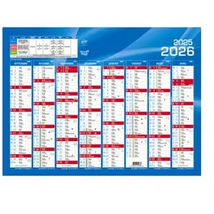 Quo Vadis Calendrier Banque 16 Mois - 55 X 405 Cm pas cher
