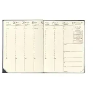Agenda semainier Quo Vadis Président Prestige - 21 x 27 cm - noir - pas cher