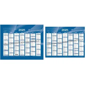 Calendrier mural - QUO VADIS - 2024 - 270 x 210 mm - 14 mois - Bleu pas cher