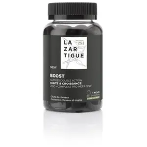 Comparateur de prix : Boost Gummies double action - pousse cheveux et ongles Lazartigue