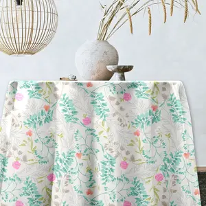 Calitex Nappe ronde NOELIA,  TOILE CIREE Vert
