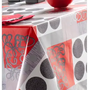 Calitex Nappe ronde FLAG, TOILE CIREE Gris
