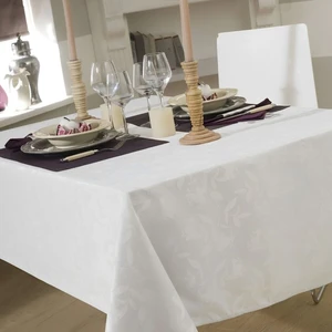 CALITEX Nappe DAMASSEE Ombra Blanc 150X300 pas cher