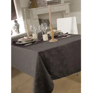CALITEX Nappe en Tissu Ombra Gris Fonce Ronde 180 cm pas cher