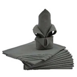 Calitex Lot de 12 serviettes de table carré en coton blanc pas cher