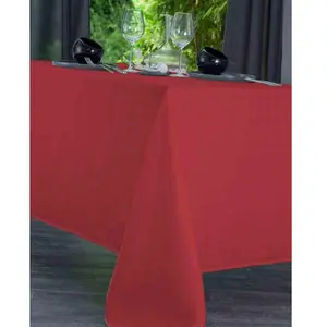 Nydel Nappe damassé Venezia (Rouge, 160 x 300 cm) pas cher