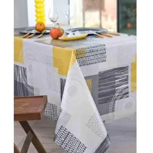 Comparateur de prix : Nydel Nappe Gris foncé Anti-tache Imprimé  -  MAGIC ETHNIC
