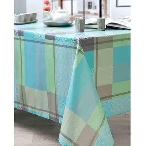 Nydel Nappe Palm Azur Anti Tache Enduction Acrylique (160 x 250 cm)Vendu paramazon