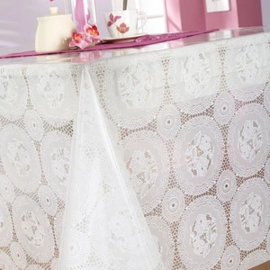 Calitex Nappe rectangulaire en plastique NAPPERON Blanche pas cher