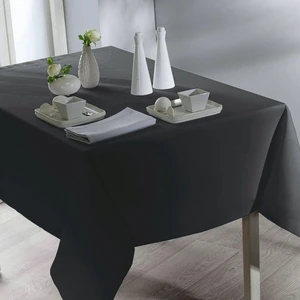Calitex Nappe rectangulaire tissu uni TENTATION gris zinc 140 x 300 cm pas cher