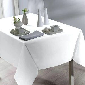 Calitex Nappe rectangulaire tissu uni TENTATION blanche pas cher