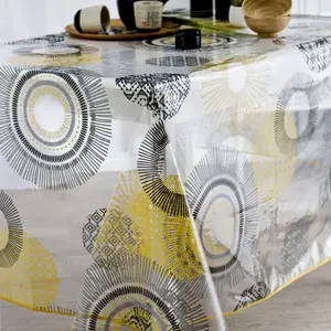 CALITEX Nappe Toile Cirée Oasis Gold (140 x 250 cm) pas cher