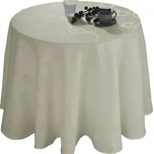 CALITEX Nappe damassé Madigan Sable Ronde 170 cm