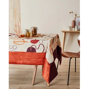 Nydel Nappe Carrée avec Bordure Marron pas cher